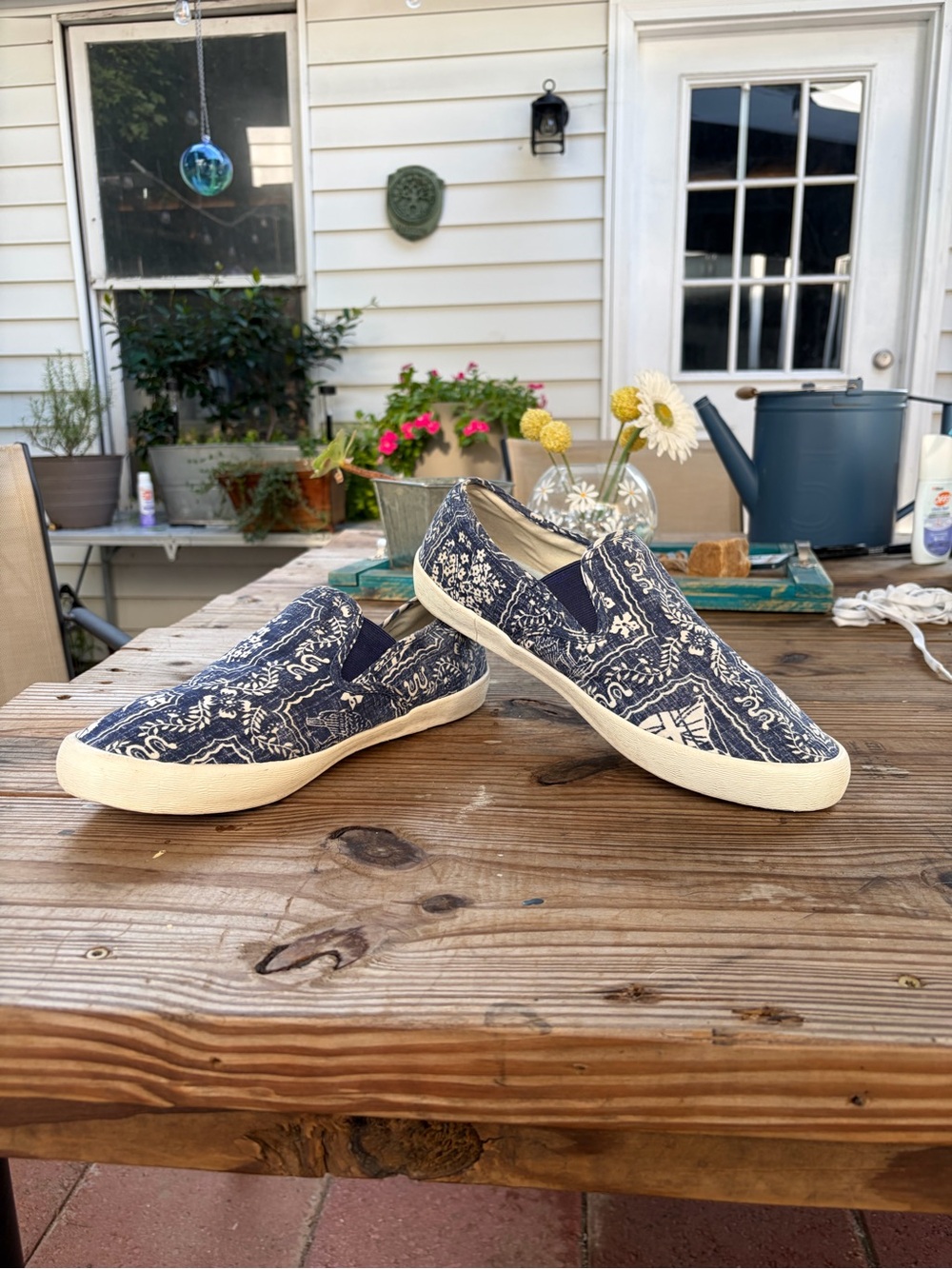SeaVees x Reyn Spooner Baja Slip On Men’s 10.5 Navy Hawaiian Aloha Sneakers